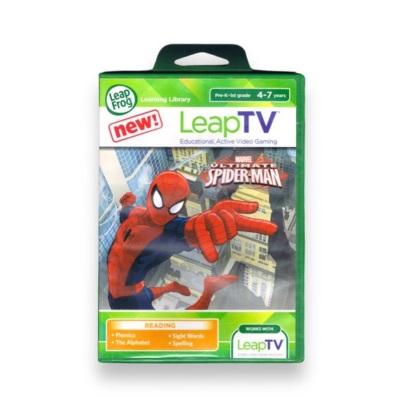 LeapFrog LeapTV Game Bundle-Disney Pixar Pals Plus! & Ultimate Spider-man-SEALED - Picture 2 of 6
